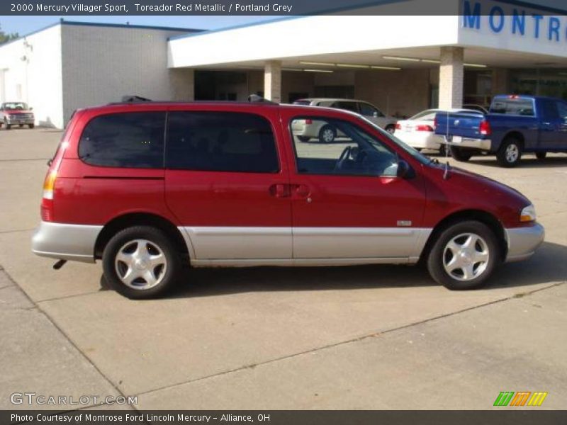 Toreador Red Metallic / Portland Grey 2000 Mercury Villager Sport