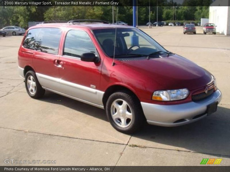 Toreador Red Metallic / Portland Grey 2000 Mercury Villager Sport