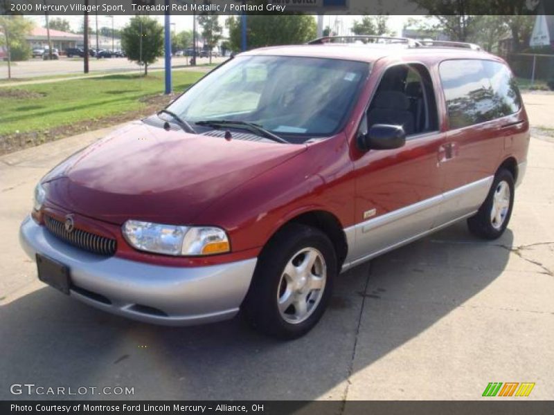 Toreador Red Metallic / Portland Grey 2000 Mercury Villager Sport