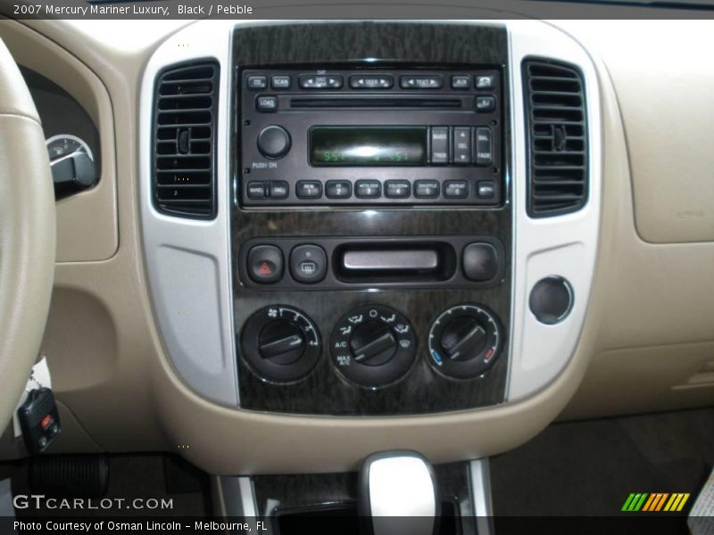 Black / Pebble 2007 Mercury Mariner Luxury