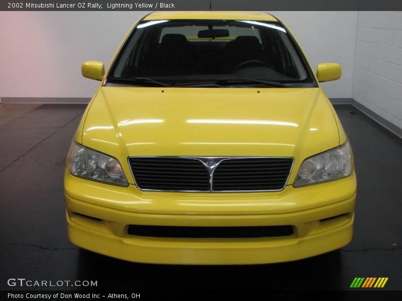 Lightning Yellow / Black 2002 Mitsubishi Lancer OZ Rally