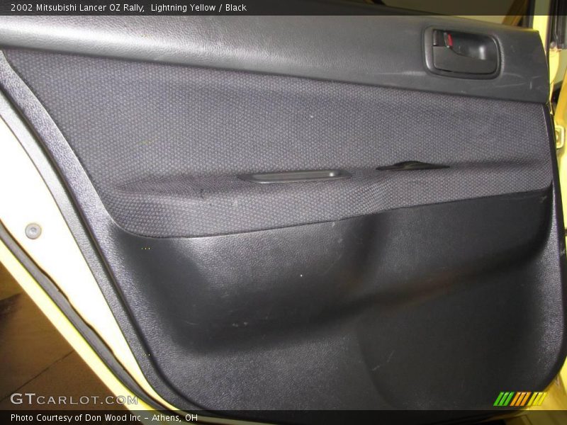 Lightning Yellow / Black 2002 Mitsubishi Lancer OZ Rally