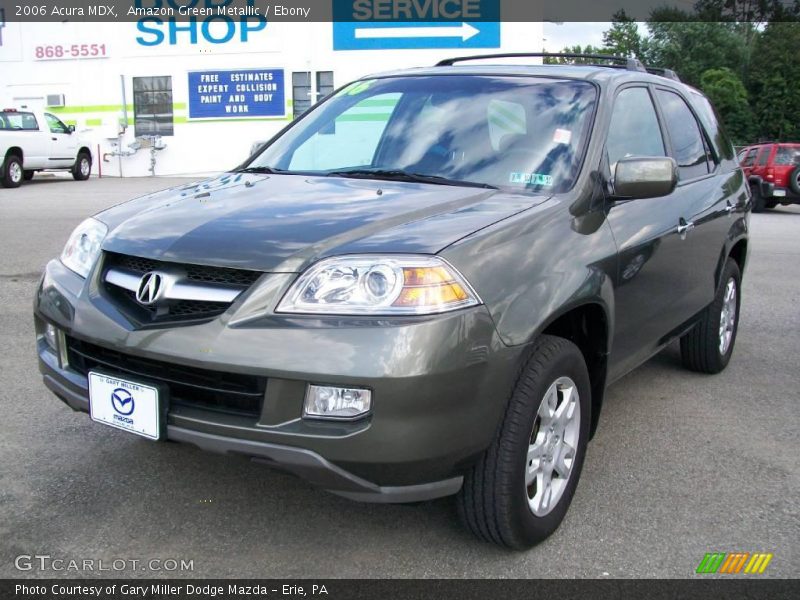 Amazon Green Metallic / Ebony 2006 Acura MDX