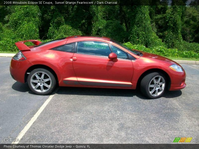 Sunset Orange Pearlescent / Dark Charcoal 2008 Mitsubishi Eclipse SE Coupe