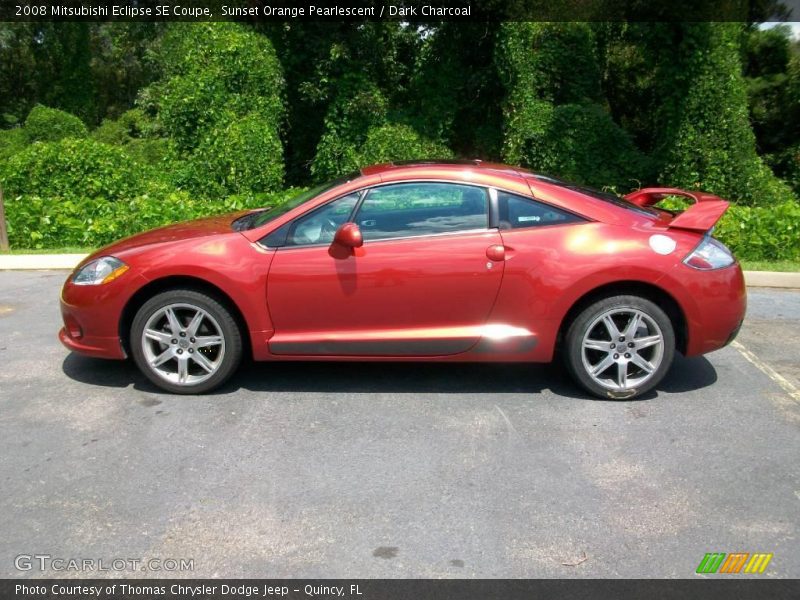 Sunset Orange Pearlescent / Dark Charcoal 2008 Mitsubishi Eclipse SE Coupe