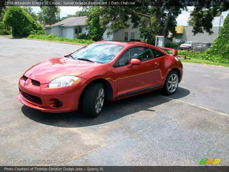 Sunset Orange Pearlescent / Dark Charcoal 2008 Mitsubishi Eclipse SE Coupe