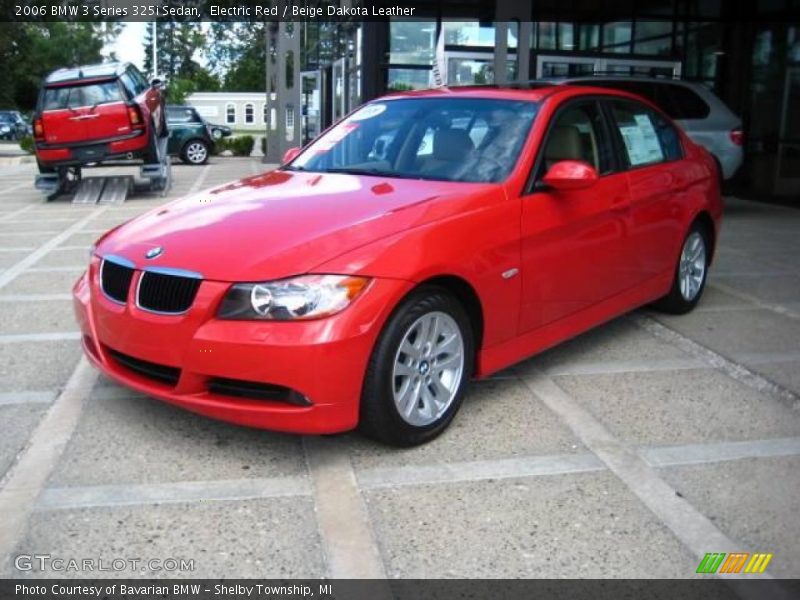Electric Red / Beige Dakota Leather 2006 BMW 3 Series 325i Sedan