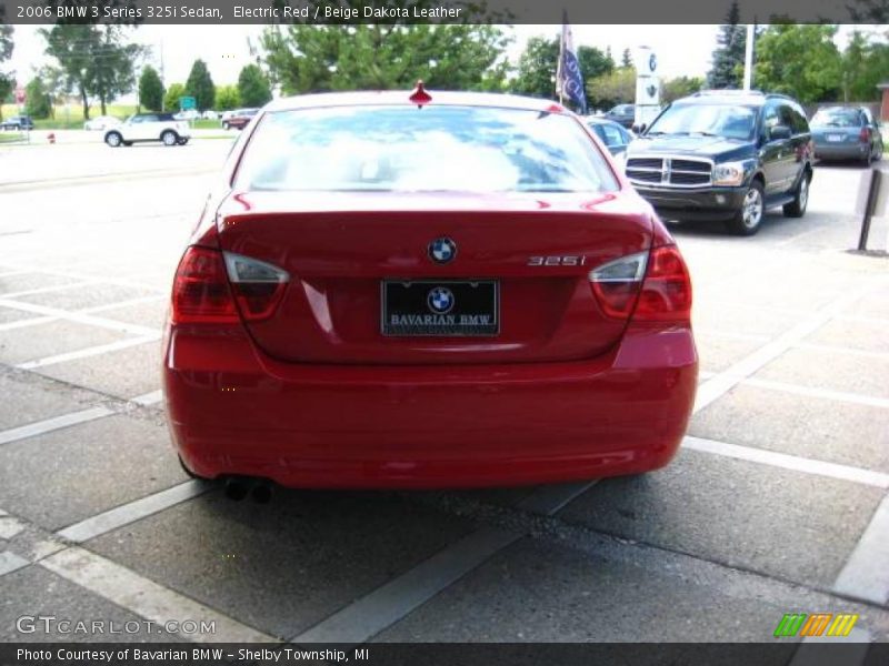 Electric Red / Beige Dakota Leather 2006 BMW 3 Series 325i Sedan