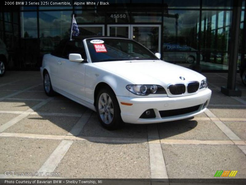 Alpine White / Black 2006 BMW 3 Series 325i Convertible