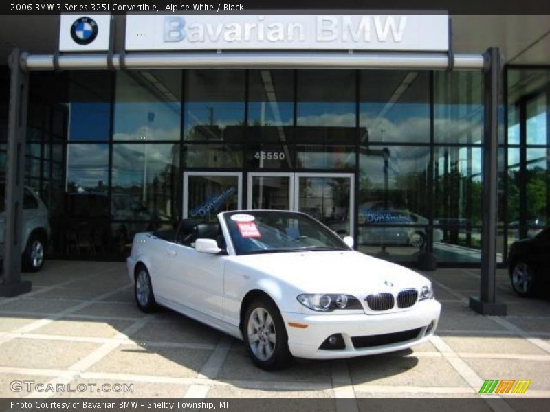 Alpine White / Black 2006 BMW 3 Series 325i Convertible