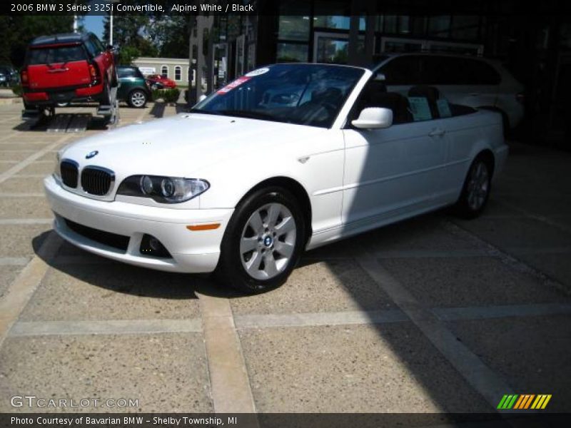 Alpine White / Black 2006 BMW 3 Series 325i Convertible