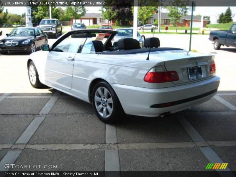 Alpine White / Black 2006 BMW 3 Series 325i Convertible