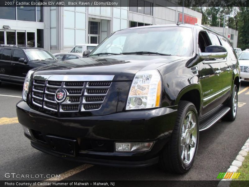 Black Raven / Ebony/Ebony 2007 Cadillac Escalade ESV AWD