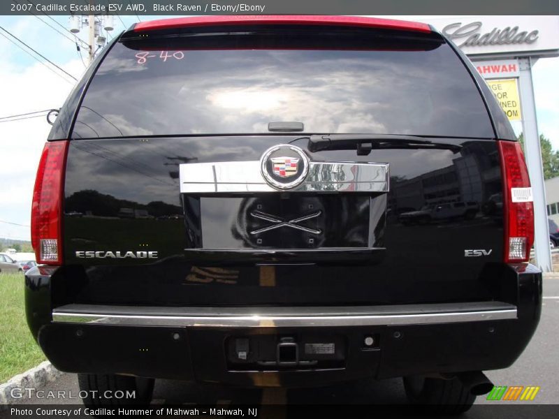 Black Raven / Ebony/Ebony 2007 Cadillac Escalade ESV AWD