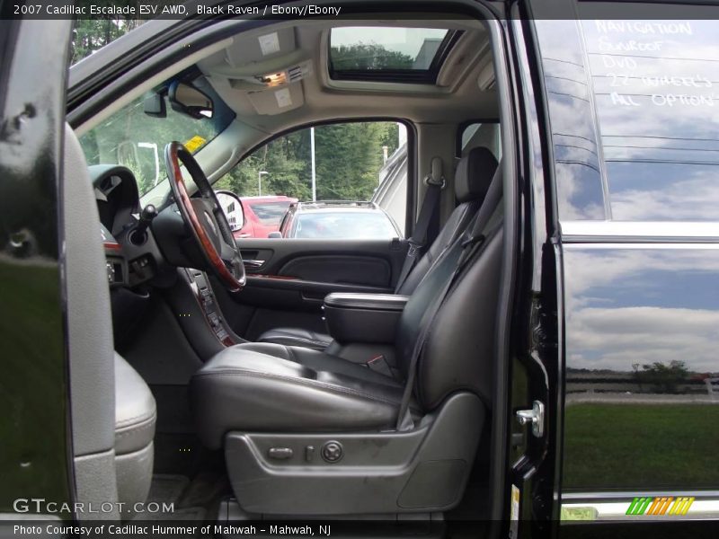 Black Raven / Ebony/Ebony 2007 Cadillac Escalade ESV AWD