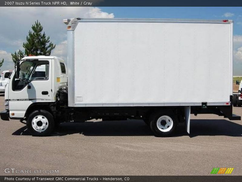 White / Gray 2007 Isuzu N Series Truck NPR HD