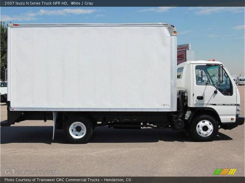 White / Gray 2007 Isuzu N Series Truck NPR HD