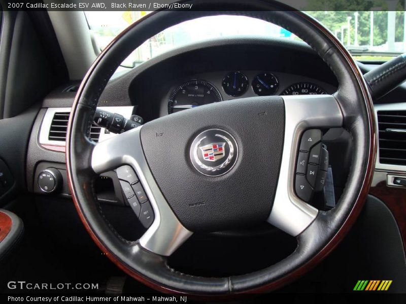 Black Raven / Ebony/Ebony 2007 Cadillac Escalade ESV AWD