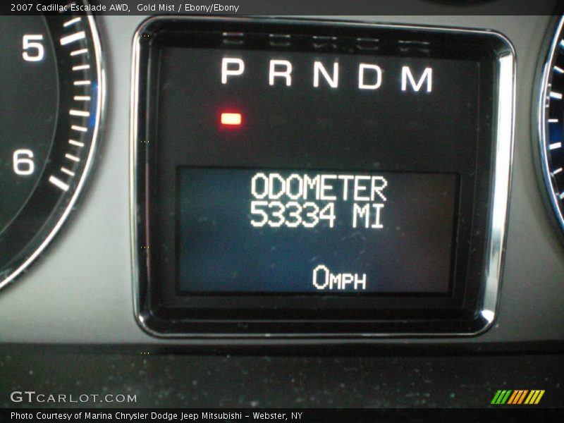 Gold Mist / Ebony/Ebony 2007 Cadillac Escalade AWD