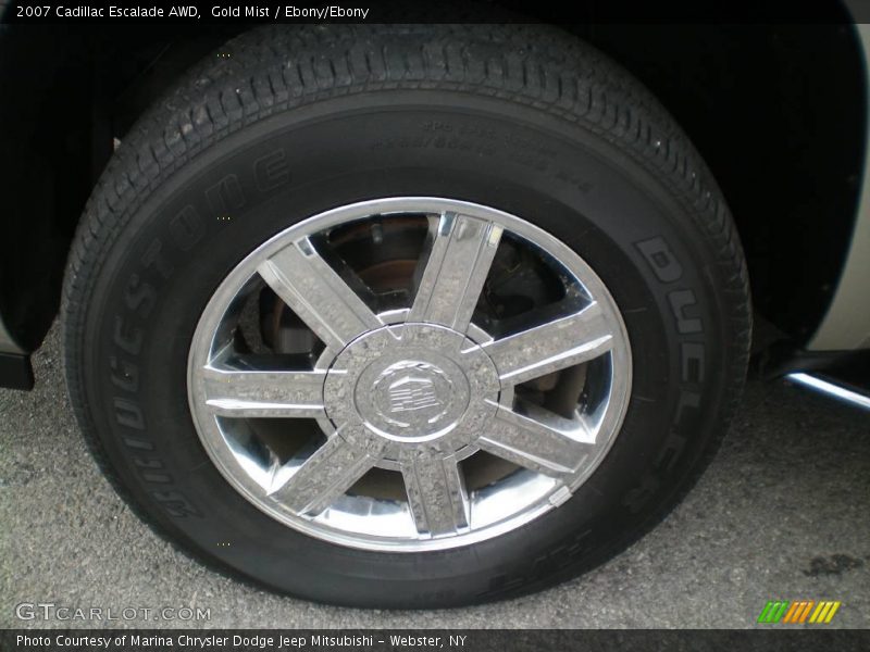 Gold Mist / Ebony/Ebony 2007 Cadillac Escalade AWD