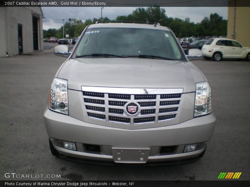 Gold Mist / Ebony/Ebony 2007 Cadillac Escalade AWD