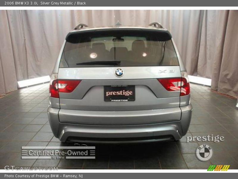 Silver Grey Metallic / Black 2006 BMW X3 3.0i
