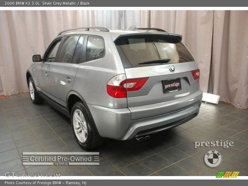 Silver Grey Metallic / Black 2006 BMW X3 3.0i