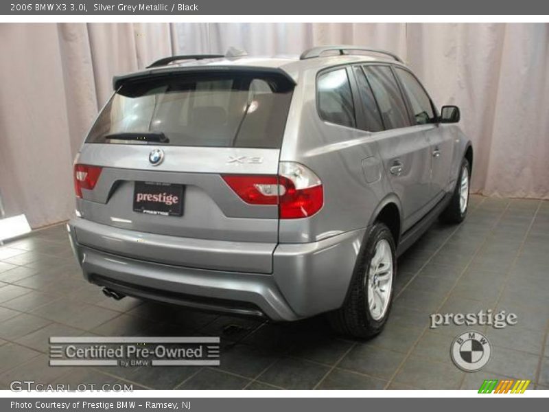 Silver Grey Metallic / Black 2006 BMW X3 3.0i