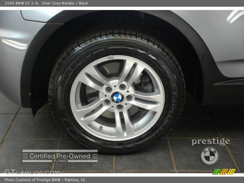 Silver Grey Metallic / Black 2006 BMW X3 3.0i