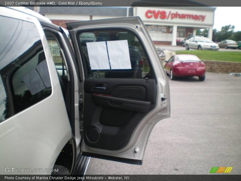 Gold Mist / Ebony/Ebony 2007 Cadillac Escalade AWD