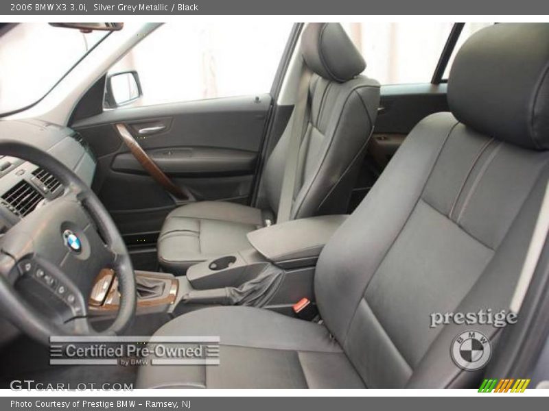 Silver Grey Metallic / Black 2006 BMW X3 3.0i