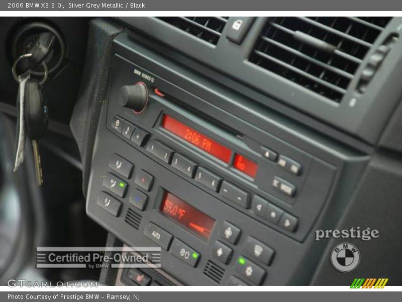 Silver Grey Metallic / Black 2006 BMW X3 3.0i