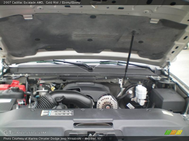Gold Mist / Ebony/Ebony 2007 Cadillac Escalade AWD
