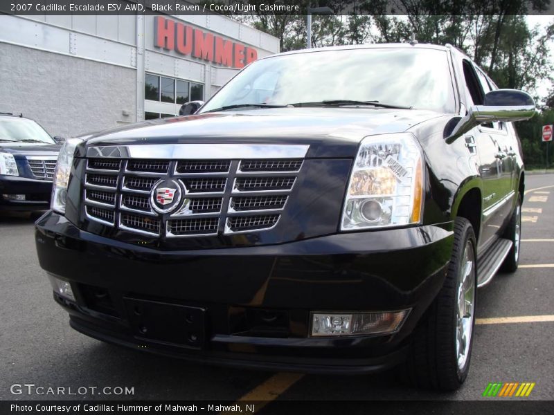 Black Raven / Cocoa/Light Cashmere 2007 Cadillac Escalade ESV AWD