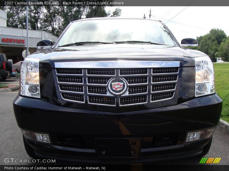 Black Raven / Cocoa/Light Cashmere 2007 Cadillac Escalade ESV AWD