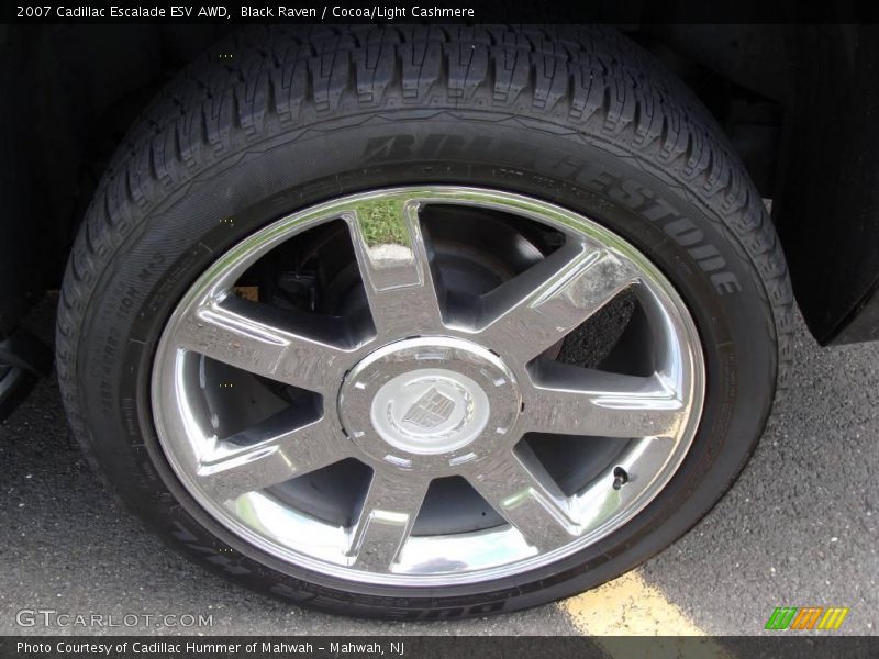 Black Raven / Cocoa/Light Cashmere 2007 Cadillac Escalade ESV AWD