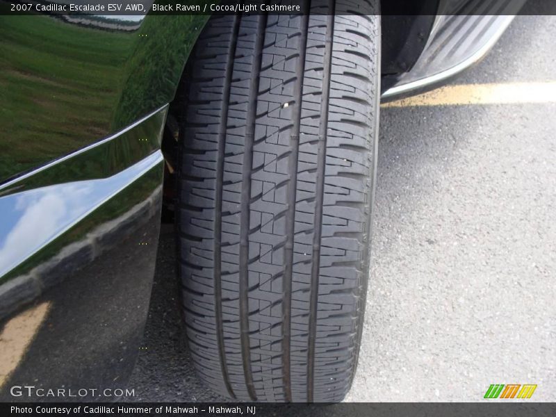 Black Raven / Cocoa/Light Cashmere 2007 Cadillac Escalade ESV AWD