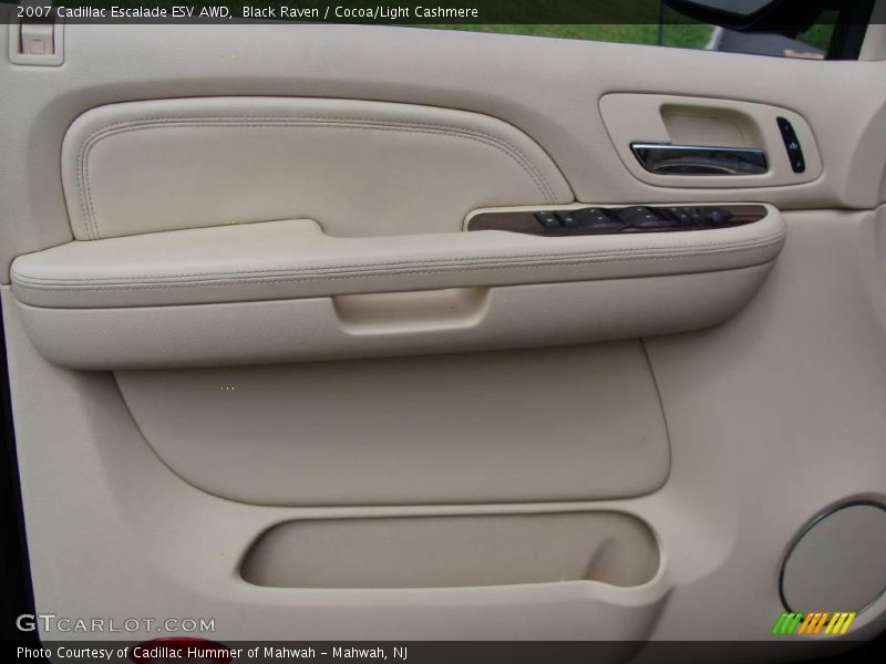 Black Raven / Cocoa/Light Cashmere 2007 Cadillac Escalade ESV AWD