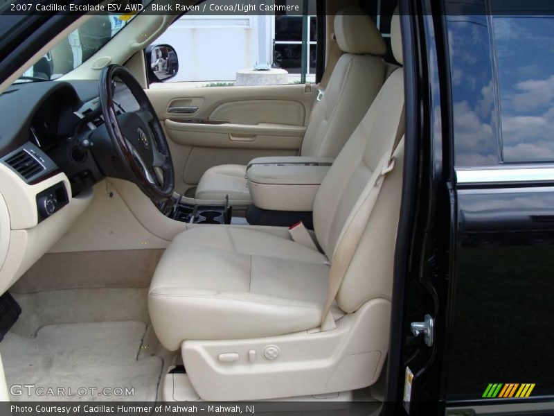 Black Raven / Cocoa/Light Cashmere 2007 Cadillac Escalade ESV AWD