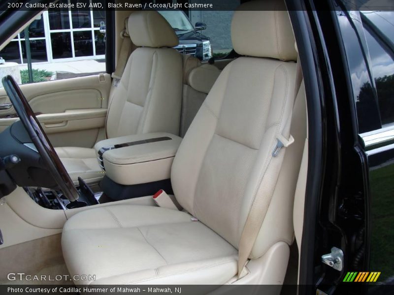 Black Raven / Cocoa/Light Cashmere 2007 Cadillac Escalade ESV AWD