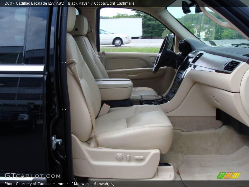 Black Raven / Cocoa/Light Cashmere 2007 Cadillac Escalade ESV AWD