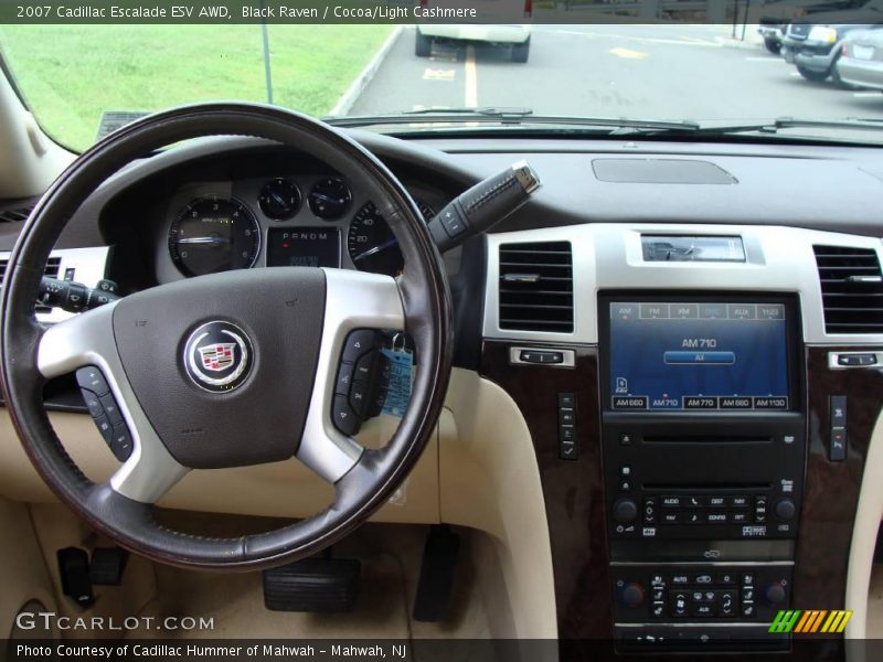 Black Raven / Cocoa/Light Cashmere 2007 Cadillac Escalade ESV AWD