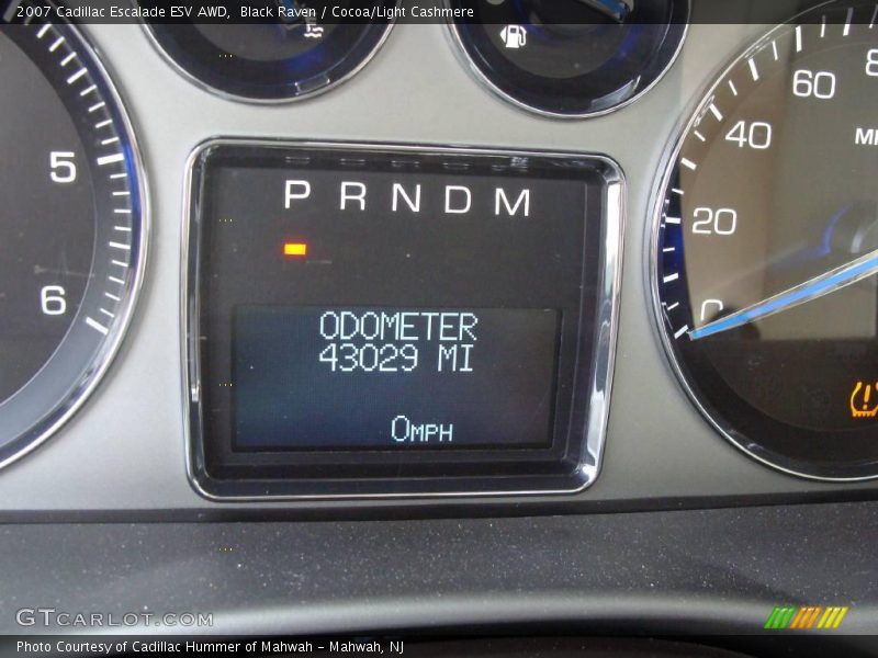 Black Raven / Cocoa/Light Cashmere 2007 Cadillac Escalade ESV AWD