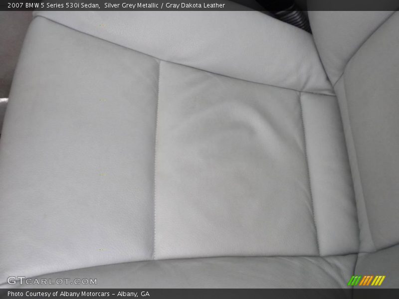 Silver Grey Metallic / Gray Dakota Leather 2007 BMW 5 Series 530i Sedan