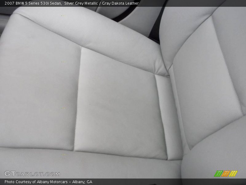 Silver Grey Metallic / Gray Dakota Leather 2007 BMW 5 Series 530i Sedan