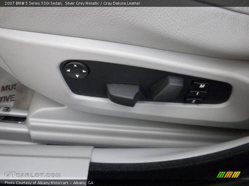 Silver Grey Metallic / Gray Dakota Leather 2007 BMW 5 Series 530i Sedan