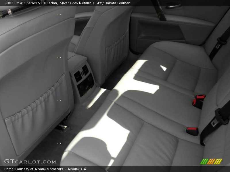 Silver Grey Metallic / Gray Dakota Leather 2007 BMW 5 Series 530i Sedan