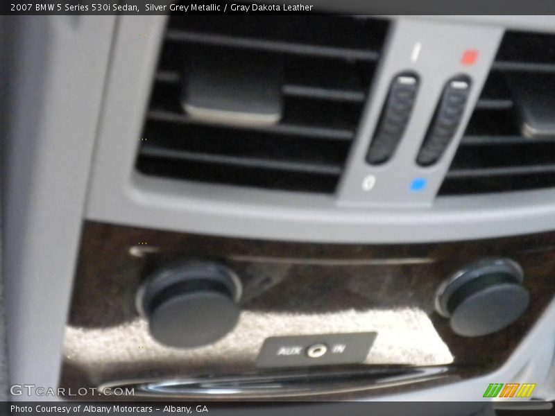 Silver Grey Metallic / Gray Dakota Leather 2007 BMW 5 Series 530i Sedan