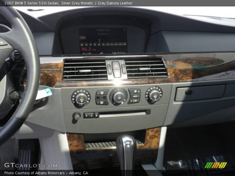 Silver Grey Metallic / Gray Dakota Leather 2007 BMW 5 Series 530i Sedan