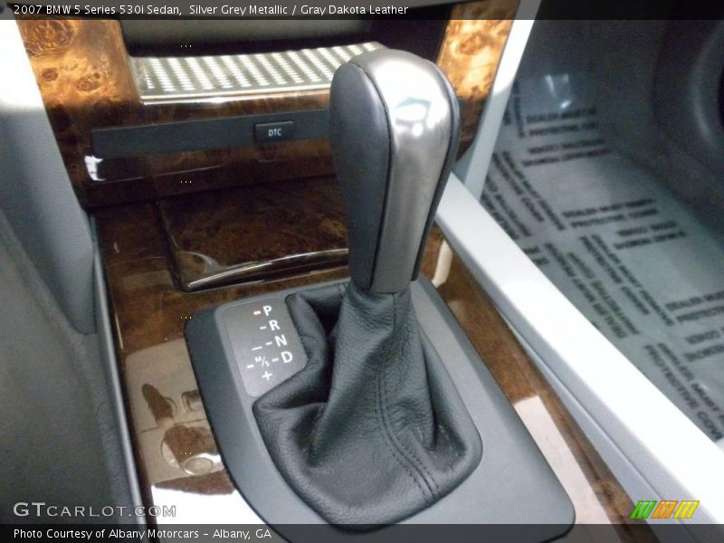 Silver Grey Metallic / Gray Dakota Leather 2007 BMW 5 Series 530i Sedan